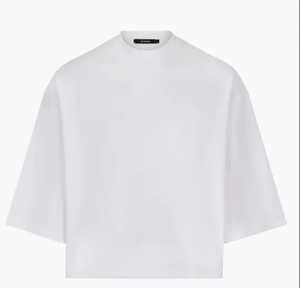 100% coton haute qualité recadrée chemise blanche pour hommes personnalisé goutte épaule lourd T-Shirt fabriqué personnalisé t-shirt - Product Image 2