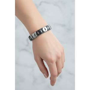 Bracciale Trehartz in pietra naturale con taglio quadrato e largo - Product Image 6