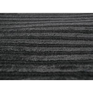 พรมจาไพร์รักส์ รุ่น ZA HWV-2000 สีเทาและดำ ทอมือจากขนสัตว์และใยวิสโคส ลายทาง สำหรับใช้ในบ้าน - Product Image 3