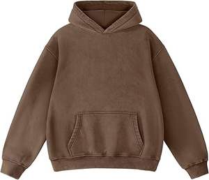 Sudaderas con capucha de lavado ácido informales para hombre, ropa de invierno, sudaderas con capucha de lavado ácido informales de Color sólido, ropa de moda, sudaderas con capucha de lavado ácido ajustadas para hombre - Product Image 5