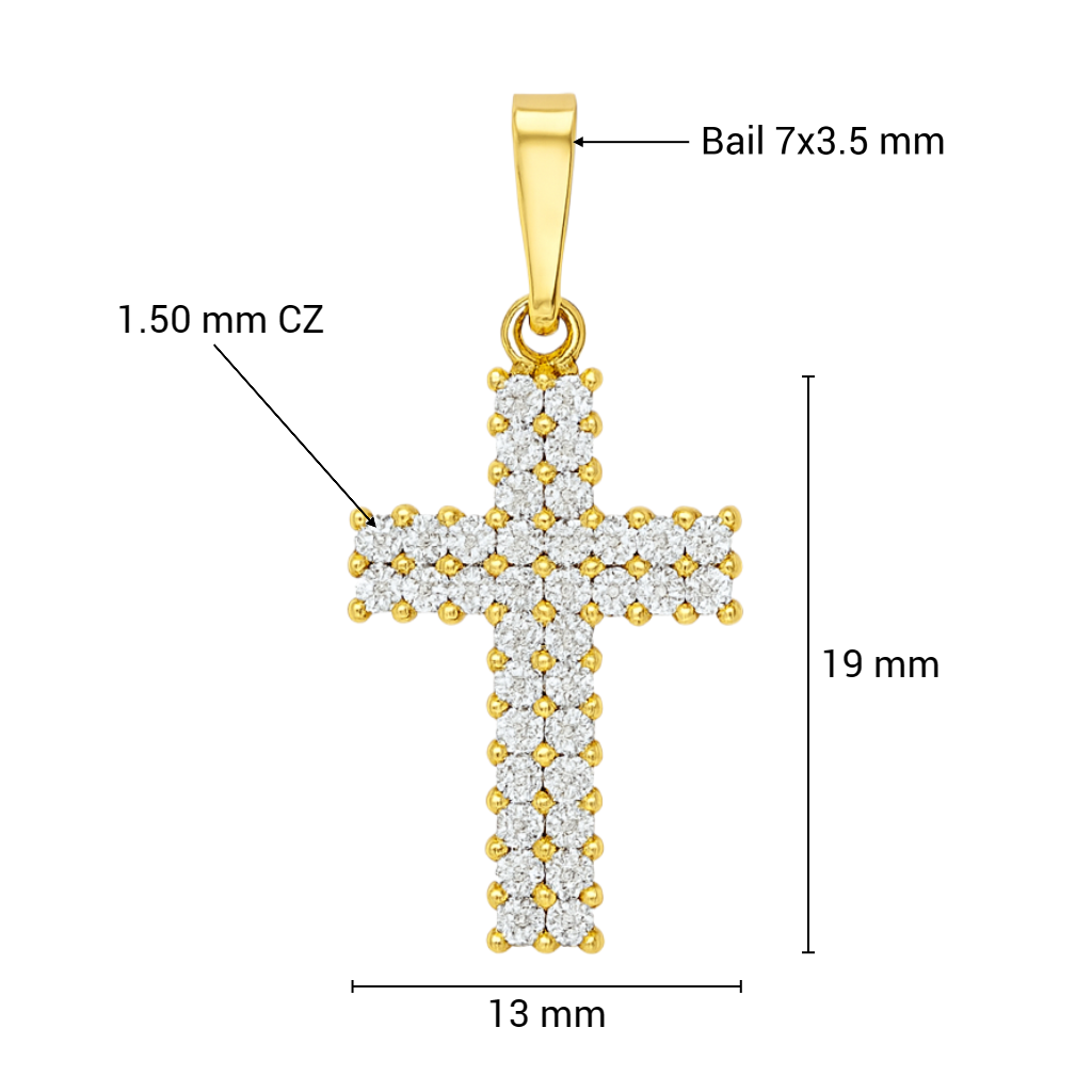 เยลโลว์โกลด์ 19x13มม