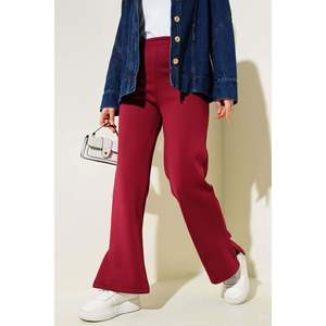 Rouge bordeaux pour pantalons de plongée avec jambe fendue Disponible en petites et grandes tailles - Product Image 2