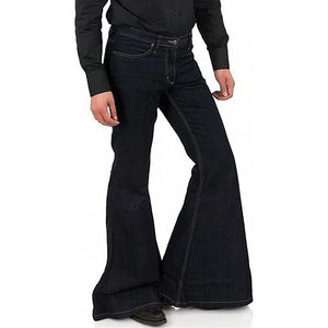 กางเกงวอร์มทรงหลวมสำหรับผู้ชายกางเกงขาบานสตรีทแวร์ทรงหลวมโลโก้ออกแบบได้ตามต้องการ - Product Image 4