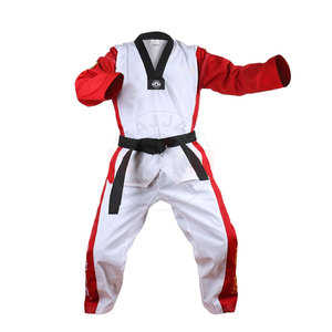 Uniforme d'arts martiaux de bonne qualité, vente en gros, Logo personnalisé, ensemble de deux pièces, uniforme de Taekwondo - Product Image 2