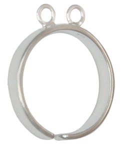 Bague en argent sterling brossé avec disque - 10 mm - Accessoires en argent sterling au meilleur prix - Product Image 6