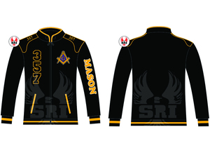 Veste de maçon maîtriseur maçonnique sur mesure, style veste de course |   Veste de course personnalisée avec logo brodé pour hommes, regalia maçonniques - Product Image 4