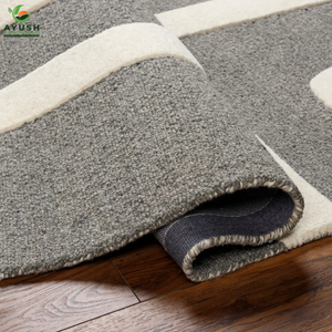 Tapis en laine tissés à la main et durables, tapis à poils coupés à la main pour la chambre à coucher et le salon - Product Image 2