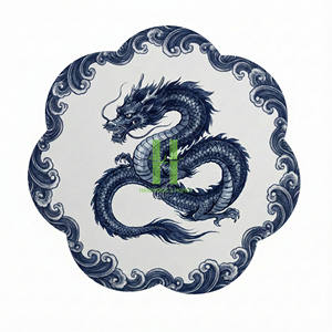 Sous-verres en bambou faits à la main, écologiques, personnalisés, style bohème, fleurs pastel, décoration de table de mariage durable, artisanat vietnamien HNH - Product Image 6