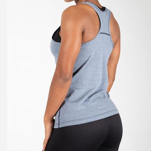 Custom Summer Lightweight <b>Racer</b> Back Breathable Women Active Gym Workout Tank <b>Top</b> Yoga Tank Crop <b>Tops</b> Square Neck Ribbed - Product Image 2