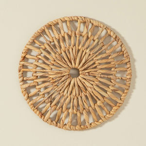 Décorations murales en jacinthe d'eau, pièces d'art suspendues en fibre durable, accessoires pour chambre à coucher et salle de bain - Product Image 3