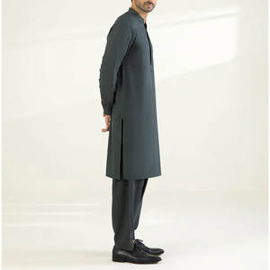 Meilleures ventes Qualité supérieure Dernier style Shalwar Kameez Pour Hommes Nouvelle Arrivée Hommes Brodés Kameez Shalwar - Product Image 2