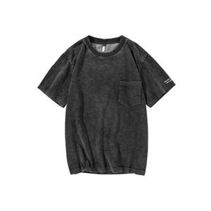 Camisetas de peso pesado de alta calidad 305 Gsm, las mejores camisetas de algodón grueso con estampado personalizado para hombres - Product Image 1