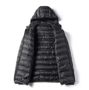 Высококачественная теплая куртка-пуховик с подогревом, мужская куртка на утином пуху с капюшоном для женщин, верхняя одежда для бега, дождевик