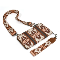 Luxe bohème femmes pochettes carte de crédit porte-monnaie dames bracelet portefeuille fronde bandoulière aztèque sac