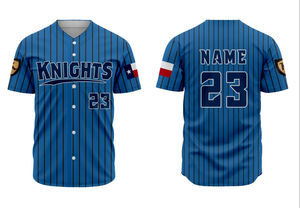 Nueva Camiseta de Béisbol Personalizada al por Mayor para Hombre con Sublimación a Color, Camisetas Lisas Baratas para Softbol y Béisbol - Product Image 5