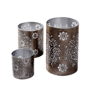 High Quality Handmade Three Metal <b>Tealight</b> Candle Holder Christmas Decorative Set-Manufacture Exporter Wholesale - Product Image 1