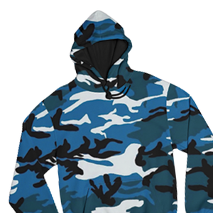 Bleu Camouflage À Capuche Hommes Femmes Avec Style Camo À Capuche Streetwear Mode Pull À Capuche Casual 3D Imprimé À La Mode - Product Image 2