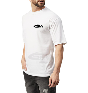 T-shirt de gymnastique de qualité supérieure pour hommes, tissu mélangé, sensation de main douce, évacuation de la transpiration, coutures de col renforcées, mode de vie hybride - Product Image 3