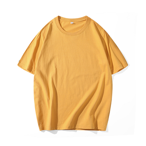 OEM personnalisé plusieurs couleurs hommes à manches courtes décontracté surdimensionné T-Shirt col rond 100% coton écologique respirant - Product Image 6