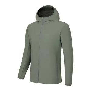 Veste matelassée à capuche pour homme, en toile, col montant, respirante, fermeture éclair, style manches régulières - Product Image 5