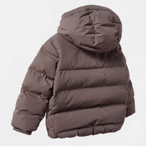 Manteau de neige coupe-vent imperméable personnalisé pour enfants de 3 à 12 ans Veste thermique matelassée avec capuche amovible - Product Image 4