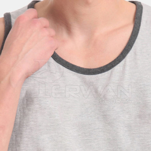 Débardeur de sport pour homme sur mesure, respirant, séchage rapide, confortable, polyester/coton, vêtements de sport - Product Image 6