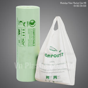 HDPE Environmental protection T Shirt <b>Bags</b>/Custom Logo <b>Packing</b> <b>Bag</b> Perforated Vest Carrier Plastic <b>Bags</b> Made in Vietnam - Product Image 4