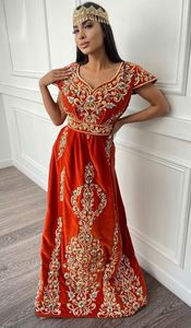 ÚLTIMO Y DISEÑO DE MODA DE VESTIDO DE CAFTÁN ARGELIANO PARA FIESTA CON ADORNADO CON CUENTAS DE CRISTAL, PIEDRA, TRABAJO DE DABKA @ 2023 - Product Image 2
