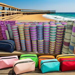 Sacs de courses en nylon recyclé et en PP tissés à rayures, tissés à la main, fabriqués en Inde, sacs écologiques, sacs de marché, sacs en gros - Product Image 4