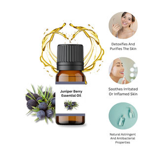 Huile de baies de genévrier de haute qualité Huile essentielle pure avec ingrédient de bois de santal Blanchiment Anti-âge Fonctionnalité Prix bas Échantillon gratuit - Product Image 3