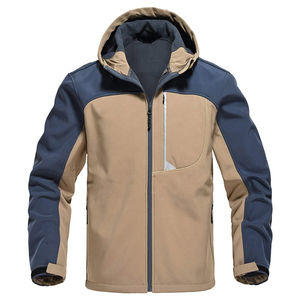 Veste Softshell Homme Personnalisée Coupe-Vent Col Montant Élégante Légère Imperméable Décontractée Hiver Chaude Logo Vente en Gros - Product Image 2
