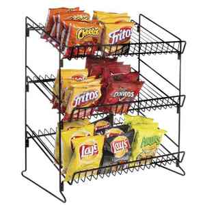 סופרמרקט וחנות נוחות שירות חנות אור חובה 3-שכבות מדפים לחטיפים - Product Image 5