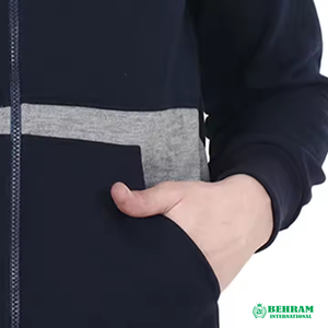 Sweat-shirts à capuche zippés 100 % coton, design personnalisé, respirants, séchage rapide, hiver, vente en gros, meilleure qualité, prix abordable, OEM - Product Image 5