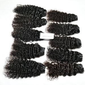 Extensions de cheveux Remy à double trame naturelles brutes non transformées cuticule alignée cheveux vierges brésiliens et indiens lisses - Product Image 1