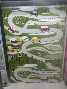 La mejor alfombra de algodón ecológica de alta calidad para habitación de niños, alfombra Goldenmoon personalizable, estampado Vintage turco de alta abstracción - Product Image 4