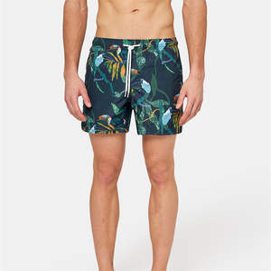 Venta al por mayor botellas de plástico recicladas playa corta con bolsillos 4 vías estiramiento de secado rápido bañadores para hombres pantalones cortos envío DDP - Product Image 1