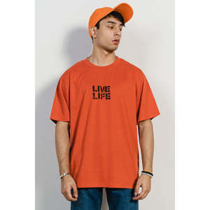 เสื้อยืดผู้ชายพร้อมส่ง 100% ผ้าฝ้าย พิมพ์ลาย รับทำโลโก้จากโรงงานโดยตรง - Product Image 1