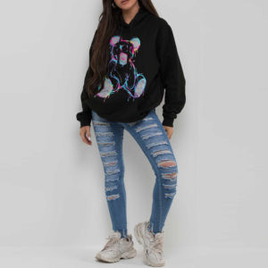 Custom <b>Sublimation</b> Printing Logo Casual Plain Blank Soft Loose Unisex Solid Cotton Fleece French Terry Women Oversized <b>Hoodie</b> - Product Image 3