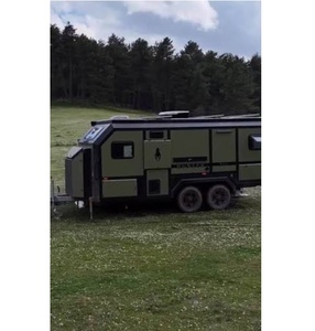 Caravane compacte légère pour le camping, camping-car de voyage pour les sorties en famille avec espace de couchage et de séjour - Product Image 4