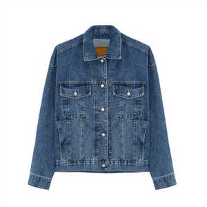 Veste décontractée en jean boutonnée pour homme, coupe ajustée, idéale pour l'automne - Product Image 2