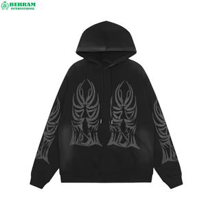 Nouveau style 2026 – Sweat à capuche tendance pour homme, 100 % coton molletonné/éponge française, écologique, idéal pour l'hiver - Product Image 6