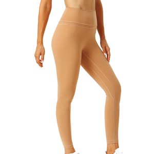 Hot Sale Women Fitness <b>Leggings</b> Solid <b>Pattern</b> Quick Dry Eco-Friendly Breathable Bamboo Fiber High Quality Gym <b>Leggings</b> - Product Image 2