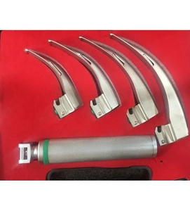 Ensemble de laryngoscopes cliniques personnalisés réutilisables OEM pour chiens et chats, instruments chirurgicaux portables en acier inoxydable de haute qualité - Product Image 1