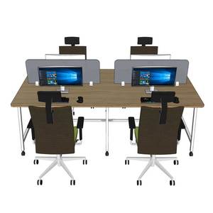 โต๊ะกลุ่ม 4 ชิ้น FOS รุ่นร่วมสมัย ขนาด 240x120 ซม. ไม้อัดขาเหล็ก FOS007 - Product Image 4