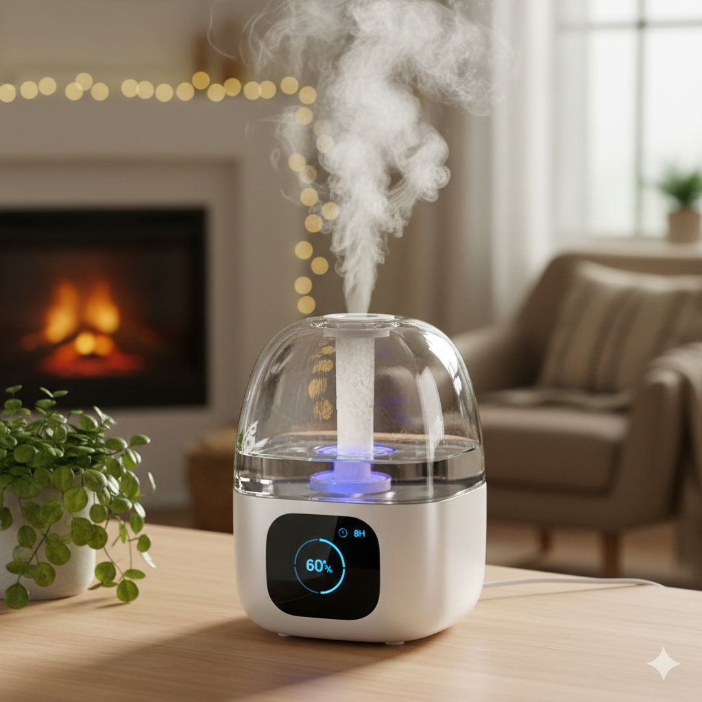 Wholesale High-capacity 3-5L Plastic Ultrasonic Humidifier App-Controlled Modern Silent Cool Mist Air Purifying Home Nursery USB