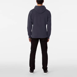 Sweat-shirts à capuche pour hommes de haute qualité, 100% coton, imprimés en sérigraphie, avec poche, motif uni, vente directe d'usine, OEM/ODM - Product Image 4