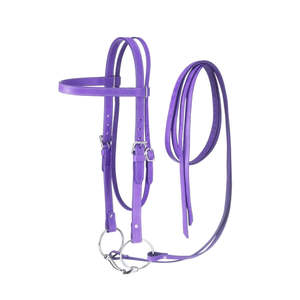 Brida de caballo de cuero elegante hecha a mano Premium Durable ajustable elegante suave acolchado entrenamiento de equitación espectáculo salto de doma - Product Image 3