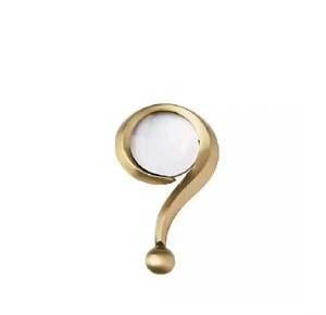 Loupe décorative moderne au fini or brillant pour bureau ou salle d'étude Article en métal à prix raisonnable - Product Image 5