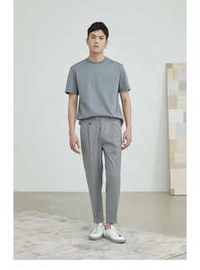 Vente en gros 100% coton Gym Sport T-Shirt surdimensionné entraînement respirant à manches courtes pour hommes Tissu tissé uni avec impression photo - Product Image 3