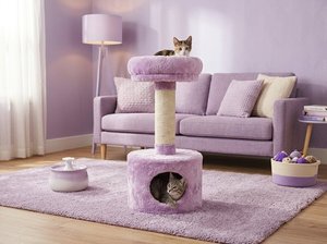 Fiona Lilac Bliss <b>Plush</b> <b>Cat</b> House Retreat - Product Image 3